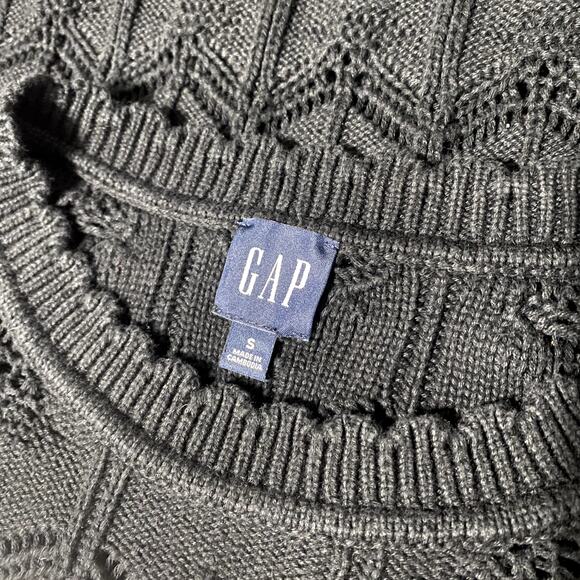 Y2K Gap Cute Chevron Knit Chunky Gothic Grunge Emo Cozy Long Sleeve Sweater - Picture 12 of 13